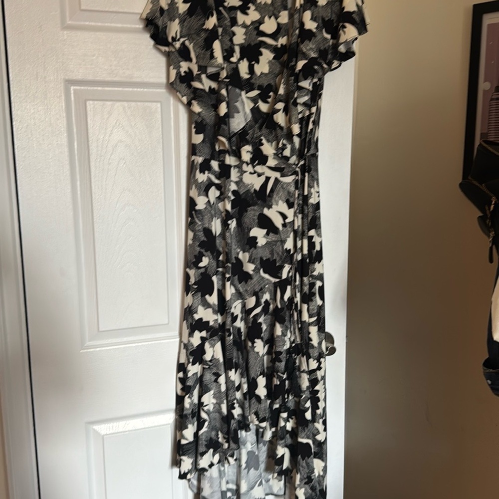 Ralph Lauren Black and White High Low Sundress - Picture 1 of 2